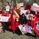 At the Women’s Strike, New York.